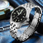 ADDIESDIVE AD2519 Vintage Automatikuhr – 200m, C3 Leuchtend, 316L Edelstahl - flohmarkt-deutschland.shop