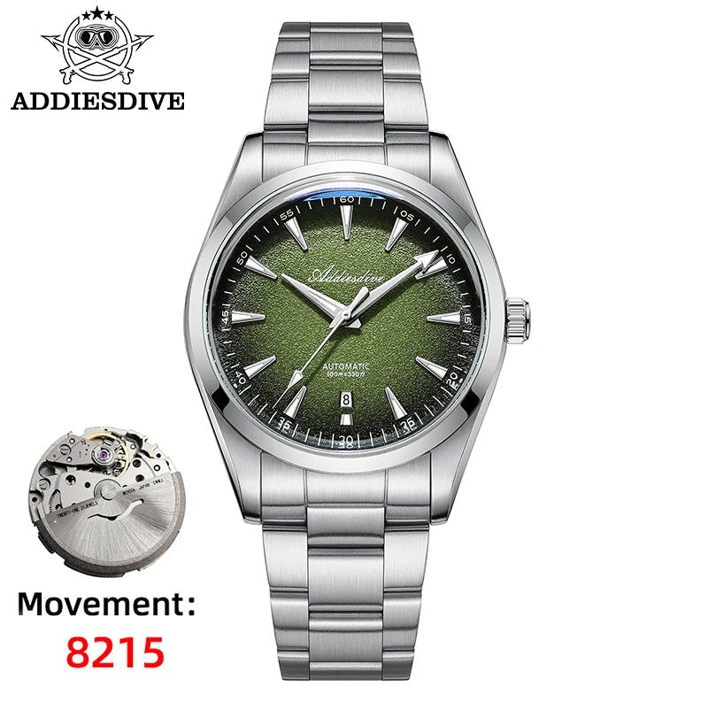 ADDIESDIVE Herren Automatikuhr – BGW9 Leuchtend, Saphirglas, 200m, 39mm, Edelstahl - flohmarkt-deutschland.shop
