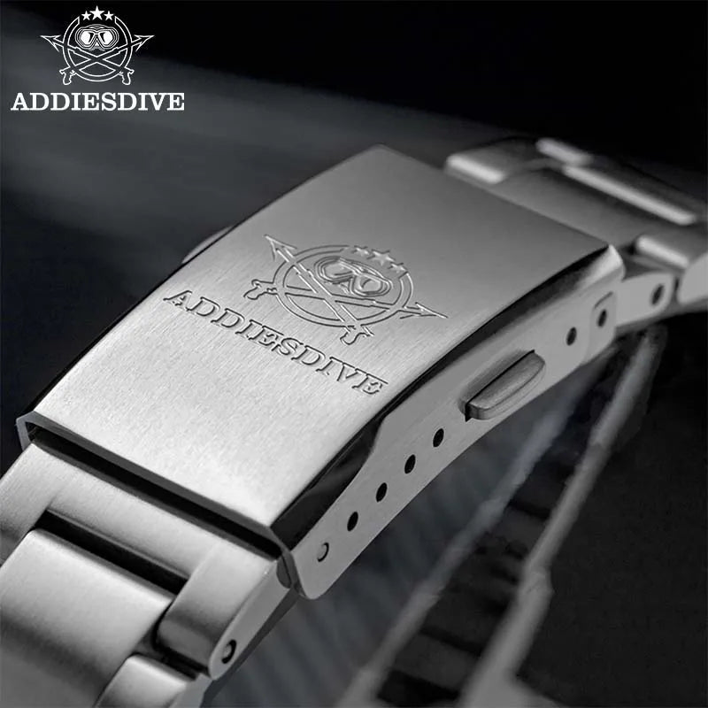 ADDIESDIVE Herren Automatikuhr – BGW9 Leuchtend, Saphirglas, 200m, 39mm, Edelstahl - flohmarkt-deutschland.shop