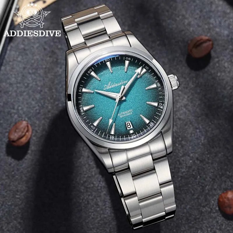 ADDIESDIVE Herren Automatikuhr – BGW9 Leuchtend, Saphirglas, 200m, 39mm, Edelstahl - flohmarkt-deutschland.shop