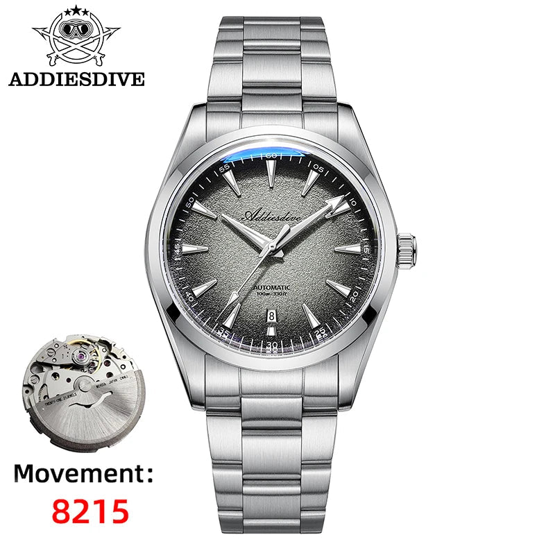 ADDIESDIVE Herren Automatikuhr – BGW9 Leuchtend, Saphirglas, 200m, 39mm, Edelstahl - flohmarkt-deutschland.shop