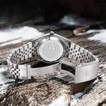 ADDIESDIVE Kalender Automatikuhr Luxus Business Armbanduhren für Herren NH35 Silber 100 m wasserdicht Tauchen mechanische Uhren - flohmarkt-deutschland.shop