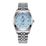 ADDIESDIVE Kalender Automatikuhr Luxus Business Armbanduhren für Herren NH35 Silber 100 m wasserdicht Tauchen mechanische Uhren - flohmarkt-deutschland.shop