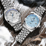 ADDIESDIVE Kalender Automatikuhr Luxus Business Armbanduhren für Herren NH35 Silber 100 m wasserdicht Tauchen mechanische Uhren - flohmarkt-deutschland.shop