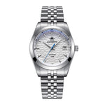ADDIESDIVE Kalender Automatikuhr Luxus Business Armbanduhren für Herren NH35 Silber 100 m wasserdicht Tauchen mechanische Uhren - flohmarkt-deutschland.shop