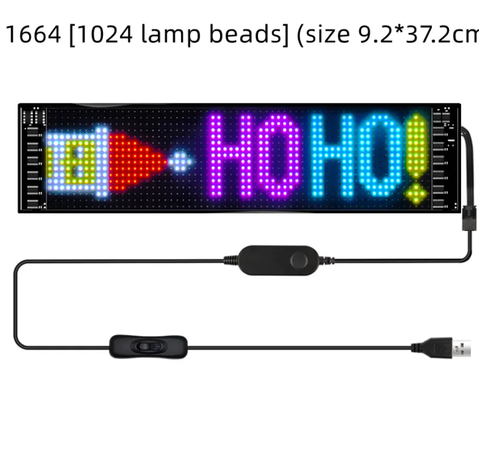 Flexible Wireless LED Car Display Screen