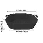 AeroHaus Air Fryer Silikon Topf - Wiederverwendbar Für Gesundes Kochen Und Leichte Reinigung Mit 5 cm Höhe - flohmarkt-deutschland.shop
