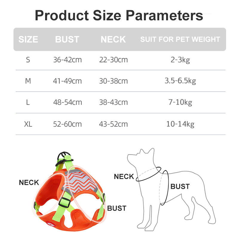 No Pull Dog Vest Harness and Leash Set for Pets