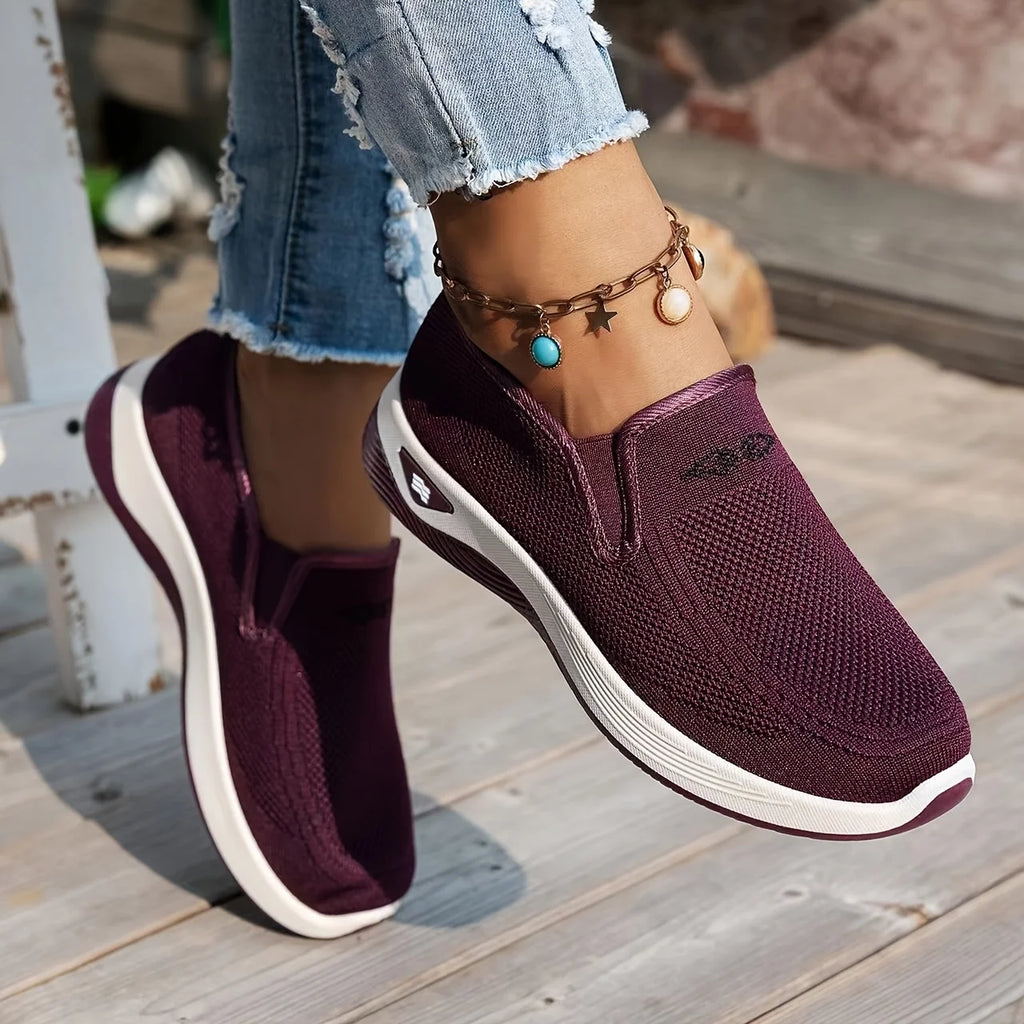 Women's shoes, 2026 summer casual, convenient and comfortable, fashionable single-color casual work shoes