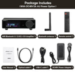 AIYIMA A80 TPA3255 DAC Bluetooth PFFB Stereo Power Amplifier 300Wx2 Class D 2.0 HiRes Digital Amp with RCA TRS OPT COA USB Input - flohmarkt-deutschland.shop