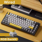 AJAZZ AK820 Pro Wired&Wireless Mechanical Gaming Keyboard Tri-Mode RGB Backlit Hot-Swappable Switches,70% Compact Layout,PC/Mac - flohmarkt-deutschland.shop