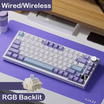 AJAZZ AK820 Pro Wired&Wireless Mechanical Gaming Keyboard Tri-Mode RGB Backlit Hot-Swappable Switches,70% Compact Layout,PC/Mac - flohmarkt-deutschland.shop