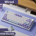 AJAZZ AK820 Pro Wired&Wireless Mechanical Gaming Keyboard Tri-Mode RGB Backlit Hot-Swappable Switches,70% Compact Layout,PC/Mac - flohmarkt-deutschland.shop