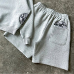 American Creative Pocket CD Pattern Cartoon Embroidery Fashion Loose Straight Shorts Summer Y2K Casual Hip Hop High Street Pants - flohmarkt-deutschland.shop
