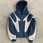 Amerikanischen Retro Brief Gedruckt Teufel Muster Hoodie Y2k Harajuku Casual Paar Zipper Hoodies Sweatshirt Mode Straße Kleidung - flohmarkt-deutschland.shop