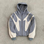 Amerikanischen Retro Brief Gedruckt Teufel Muster Hoodie Y2k Harajuku Casual Paar Zipper Hoodies Sweatshirt Mode Straße Kleidung - flohmarkt-deutschland.shop