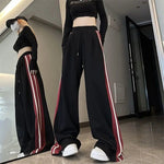 Angebot, 19,99 € ,Harajuku vielseitige Frauen gestreifte Jogging hose Frühling Sommer neue koreanische hohe Taille übergroße Mode Sport Jogger Freizeit hose - flohmarkt-deutschland.shop