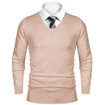 Animal Game Herren-Business-Pullover, lässiger Pullover mit V-Ausschnitt, kalte Bluse, leichter Wollstrick für den Außenbereich, luxuriöser Herrenpullover - flohmarkt-deutschland.shop