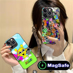Anime Sprunki Mobile Phone Case for iPhone 16 15 14 13 12 11 Pro Max Plus Mini MagSafe Glass Colour Printing Pretty Smartphone - flohmarkt-deutschland.shop