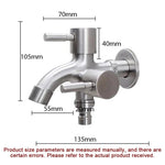 AquaNova Vielseitige Doppel-Auslauf Armatur Aus Edelstahl 304 - Mit Filter Und Trinkwasseroption - flohmarkt-deutschland.shop
