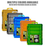 AquaPro Angler Tackle Box 14 Fächer Doppelseitig Organizer Für Köder Und Haken - Praktische Aufbewahrung - flohmarkt-deutschland.shop