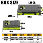 AquaPro Angler Tackle Box 14 Fächer Doppelseitig Organizer Für Köder Und Haken - Praktische Aufbewahrung - flohmarkt-deutschland.shop