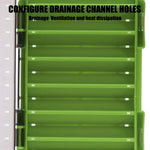 AquaPro Angler Tackle Box 14 Fächer Doppelseitig Organizer Für Köder Und Haken - Praktische Aufbewahrung - flohmarkt-deutschland.shop