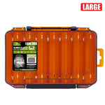 AquaPro Angler Tackle Box 14 Fächer Doppelseitig Organizer Für Köder Und Haken - Praktische Aufbewahrung - flohmarkt-deutschland.shop