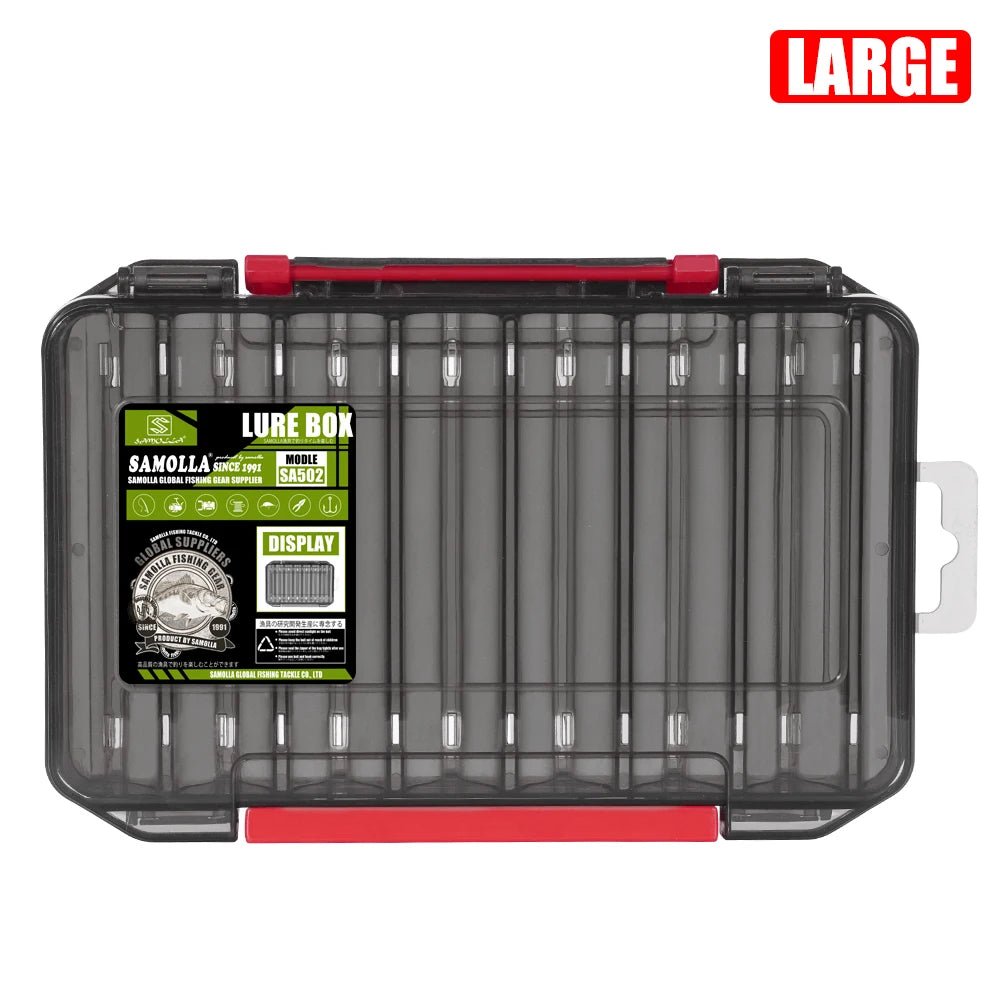 AquaPro Angler Tackle Box 14 Fächer Doppelseitig Organizer Für Köder Und Haken - Praktische Aufbewahrung - flohmarkt-deutschland.shop
