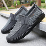 Atmungsaktive Slip-On-Freizeitschuhe für Herren – leichte Low-Top-Walking-Sneaker für Outdoor, Angeln, Park und Training, braunes Netzgewebe, Gummisohle, kariert für alle Jahreszeiten, Outdoor-Schuhe | Low-Top-Schuhe | - flohmarkt-deutschland.shop