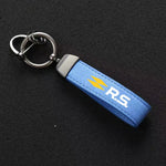 Auto Schlüsselanhänger Schlüsselanhänger für Renault RS Line Fluence Captur Megane 2 3 4 Autozubehör Wildleder Metallschnalle Schlüsselanhänger Ringe Männer Geschenk - flohmarkt-deutschland.shop