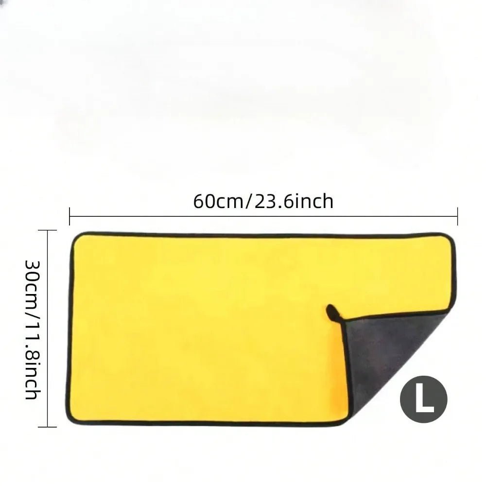 AutoGlanz Mikrofaser Reinigungstücher 30x60 cm - Weiche Schnelltrocknende Doppellagige Tücher Für Fenster Und Spiegel - flohmarkt-deutschland.shop
