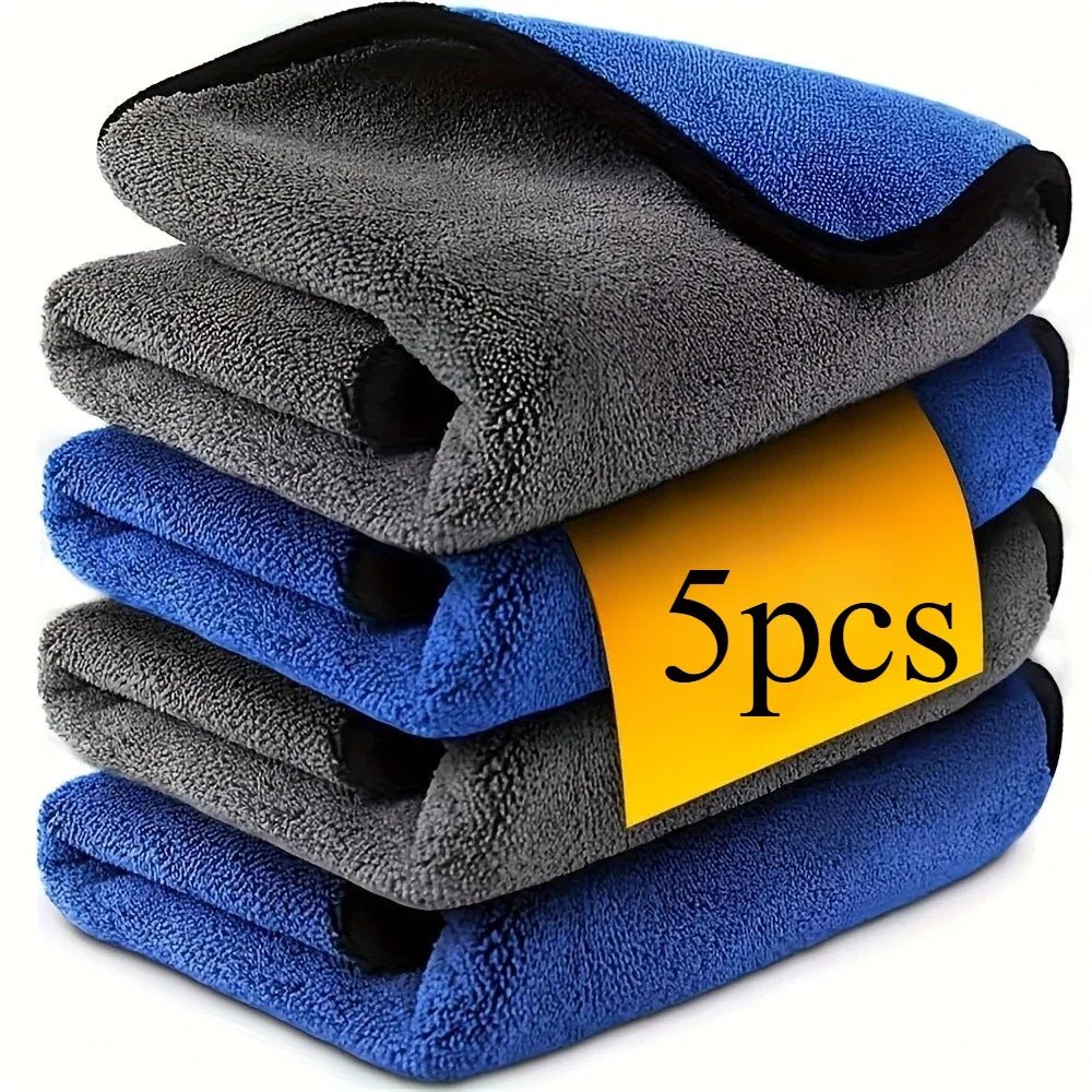AutoGlanz Mikrofaser Reinigungstücher 30x60 cm - Weiche Schnelltrocknende Doppellagige Tücher Für Fenster Und Spiegel - flohmarkt-deutschland.shop