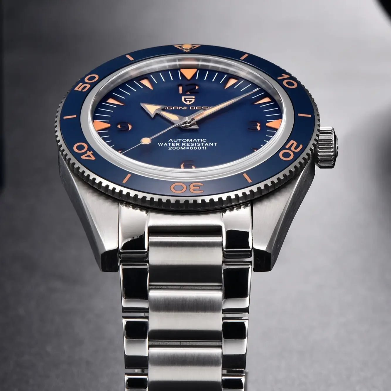 Automatische Uhr, Männer Mechanische 200 m Wasserdicht Saphir Keramik Tauchen Edelstahl Uhr V3 - flohmarkt-deutschland.shop