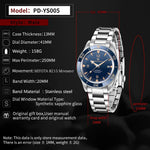 Automatische Uhr, Männer Mechanische 200 m Wasserdicht Saphir Keramik Tauchen Edelstahl Uhr V3 - flohmarkt-deutschland.shop