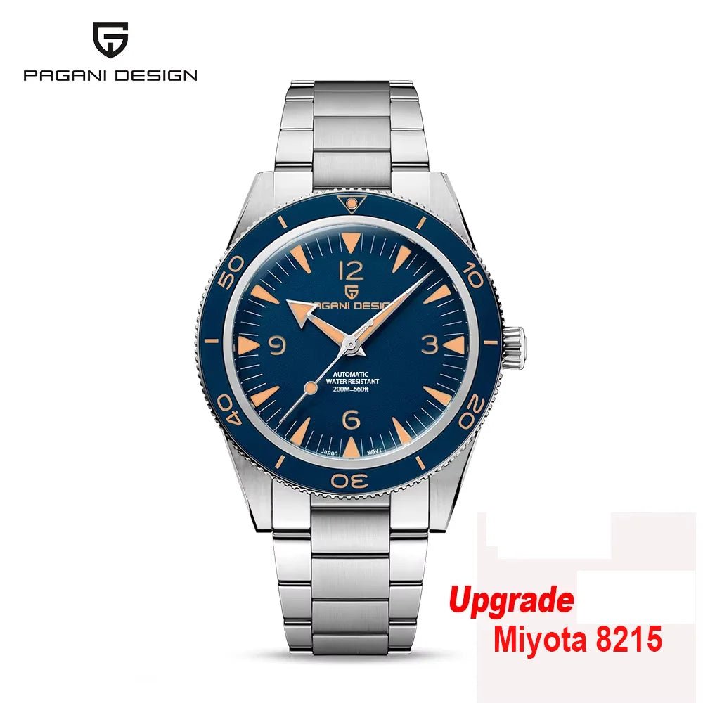 Automatische Uhr, Männer Mechanische 200 m Wasserdicht Saphir Keramik Tauchen Edelstahl Uhr V3 - flohmarkt-deutschland.shop