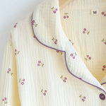 Autumn New Cotton Yarn Sleepwear Women's Two-piece Home Clothes Pajamas Nightie Female Nightwear Suit Set Lounge Wear - flohmarkt-deutschland.shop