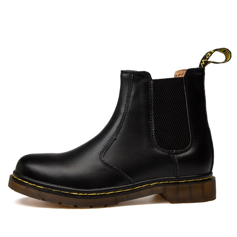 Autumn Style Dicke Absatz Cowhide Martin Boots Im Britischen Stil Für Damen - Perfekt Für Herbst Und Alltag - flohmarkt-deutschland.shop