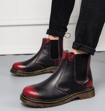 Autumn Style Dicke Absatz Cowhide Martin Boots Im Britischen Stil Für Damen - Perfekt Für Herbst Und Alltag - flohmarkt-deutschland.shop
