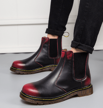 Autumn Style Dicke Absatz Cowhide Martin Boots Im Britischen Stil Für Damen - Perfekt Für Herbst Und Alltag - flohmarkt-deutschland.shop