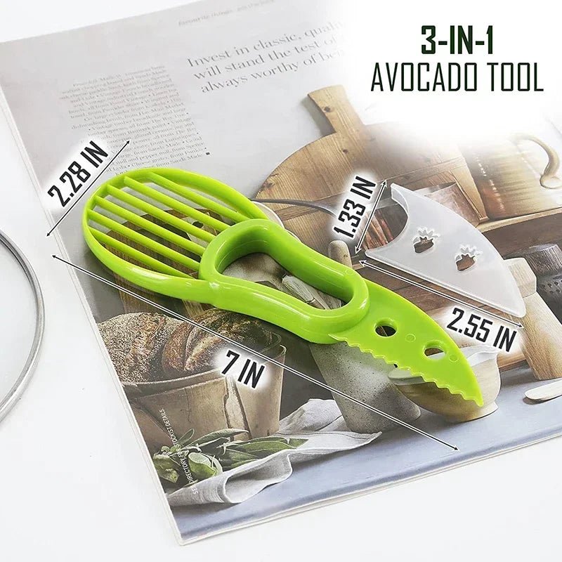 Avocado Schneider 3-in-1 Entkerner Schäler Küchenhelfer - flohmarkt-deutschland.shop