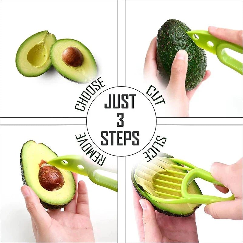Avocado Schneider 3-in-1 Entkerner Schäler Küchenhelfer - flohmarkt-deutschland.shop