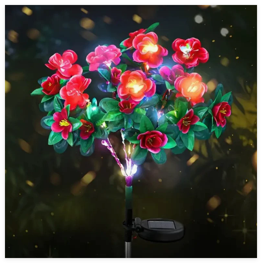 Azalea Flowers LED Garden Lights (One Piece) - flohmarkt-deutschland.shop