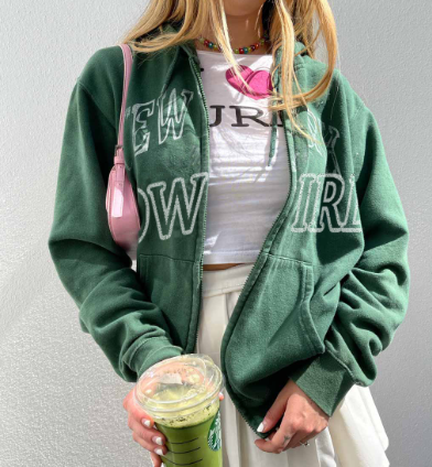 Printed Casual Hoodie Baseball Uniform for Fall/Winter