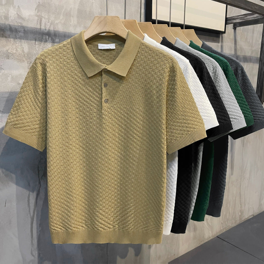 Men's Slim Fit Polo Shirt - Trendy Summer Tee 2023