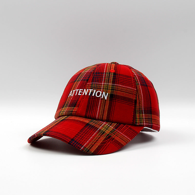 Korean Style Embroidered Letter Baseball Cap (Retro)