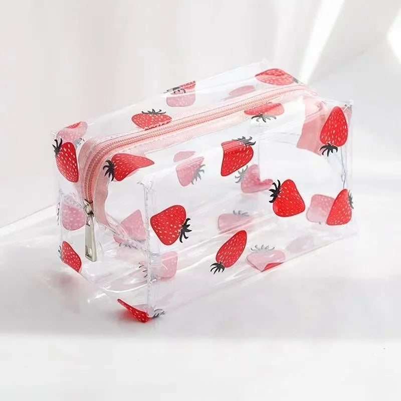 Portable Mini Clear Zipper Storage Bag - Space-Saving Organizer for Earphones & Chargers, Versatile with Handy Keychain Loop