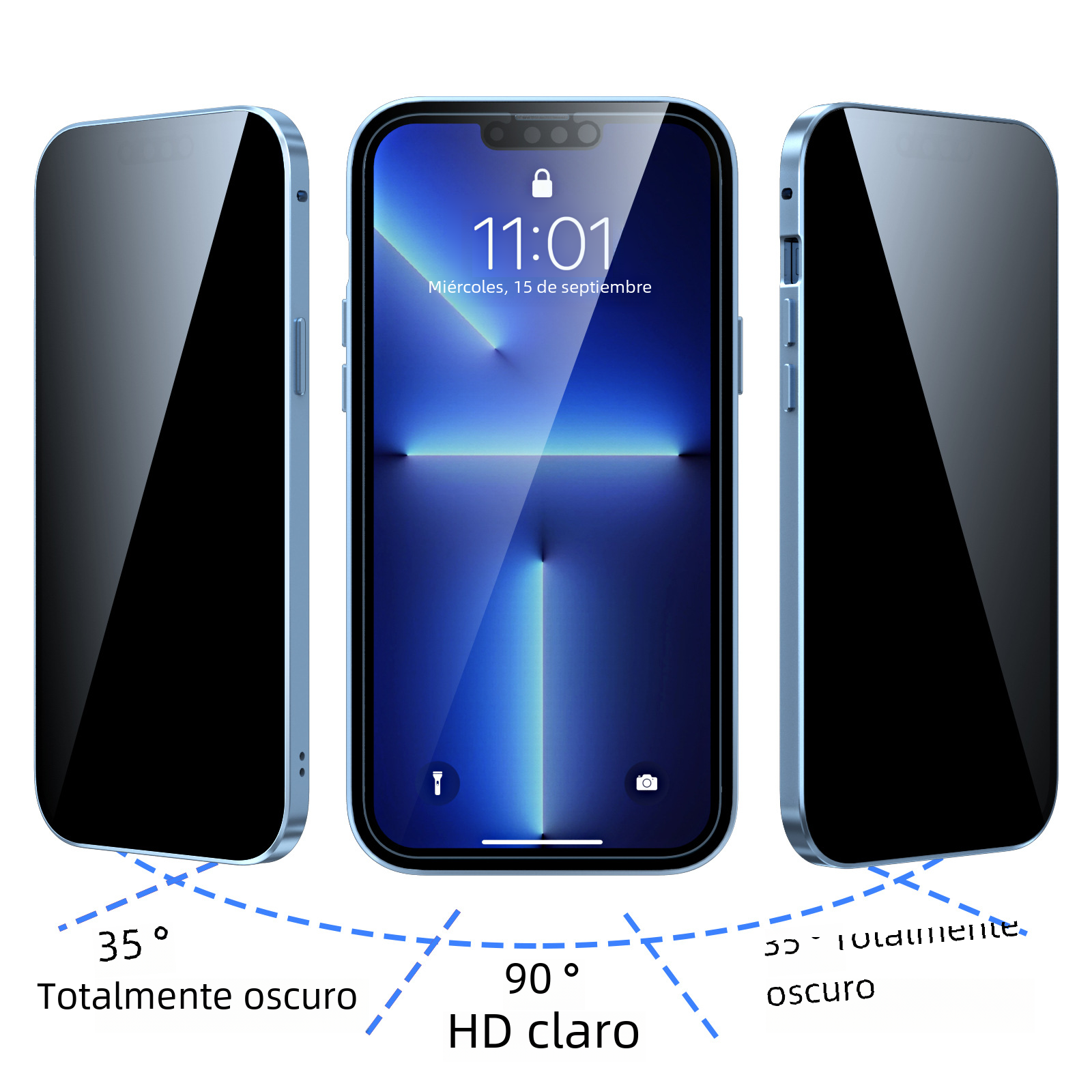 Privacy Tempered Glass Magnetic Phone Case for iPhone 15 Pro Max