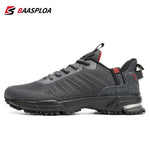 Baasploa Men Running Shoes Lightweight Breathable Jogging Sport Shoes Male Lace-up Fashion Comfort Casual Sneakers Non-slip - flohmarkt-deutschland.shop