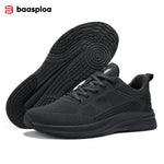 Baasploa Men Running Sneakers Brand Casual Lightweight Designer Mesh Jogging Shoes Male Breathable Lace-Up Sports Walking Shoes - flohmarkt-deutschland.shop